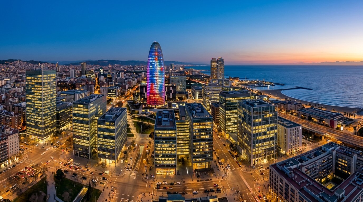 Panorámica urbana y empresarial de Barcelona y Catalunya
